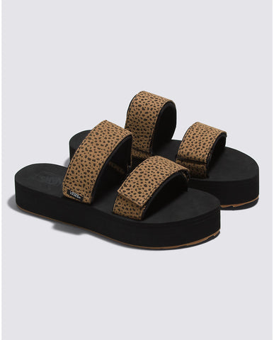 Vans Womens Animal Cayucas Slide Mega Platform Sandal