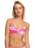 Roxy Printed Beach Classics Athletic Triangle Bikini Top