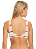 Roxy Stripe Soul Bralette Bikini Top