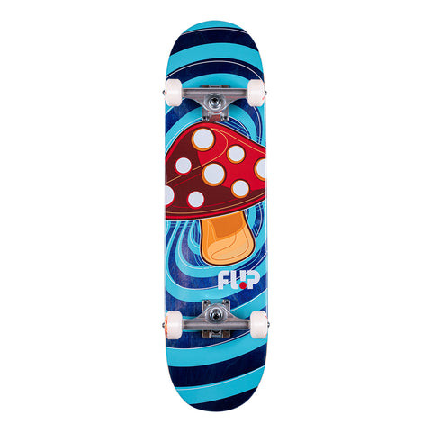 Flip Team Pop Shroom Blue 8 Complete Skateboard