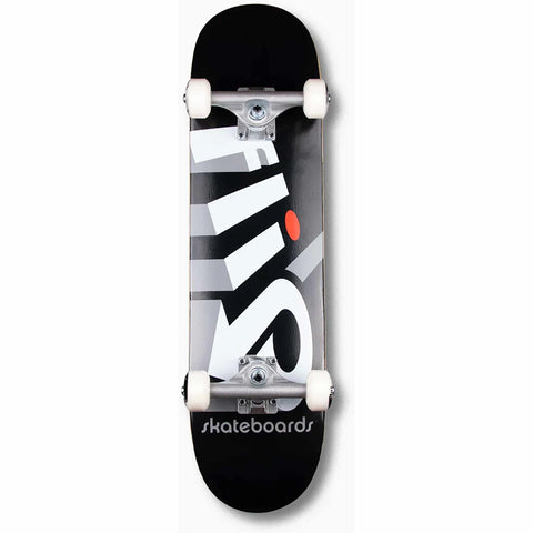 Flip Team Strobe Black 7.25" Complete Skateboard