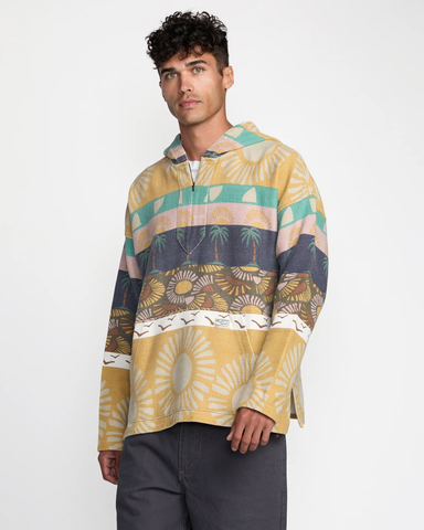 RVCA Mens Exotica Poncho - Multi Abstract