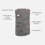 Airhole Airtube Classic Microfleece Facemask - Heather Black