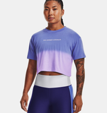 Under Armour Women's UA Branded Dip Dye Crop Short Sleeve