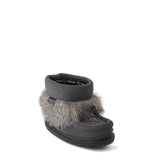 Manitobah Kid's Waterproof Faux Fur Snowy Owlet Mukluk - Charcoal
