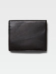 Volcom Single Stone Leather Wallet - Black