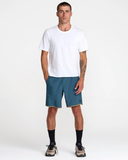 RVCA Mens Yogger Stretch Contrast 17" Short - Duck Blue