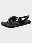 Volcom Little Boys Recliner Sandals - Black White