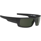 Spy General ANSI Sunglasses  - SOSI Matte Black ANSI RX - Happy Gray Green