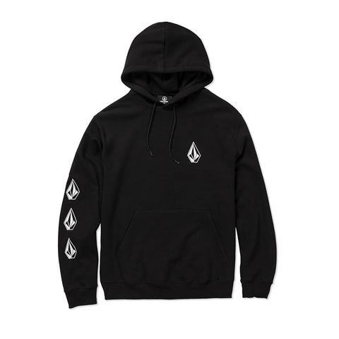 Volcom Mens Iconic Stone Hoodie - Black
