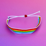 Pura Vida Woven Rainbow Seed Bead Bracelet ~ Rainbow