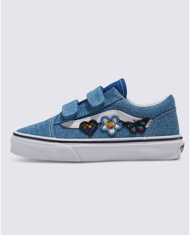 Vans Kids Old Skool V Denim Shoes