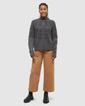 Tentree Women's Colson Sweater -Dark Grey Heather