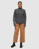 Tentree Women's Colson Sweater -Dark Grey Heather
