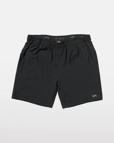 RVCA Mens Yogger 2-In-1 17" Shorts - Black