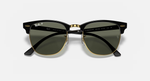 Ray-Ban Clubmaster Sunglasses - Black W/ G-15 Green Polar