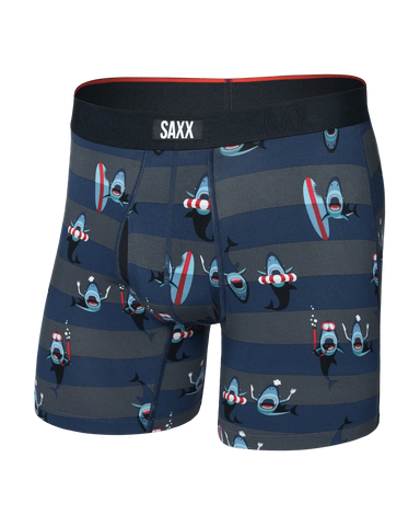 Saxx Vibe Xtra Underwear - Shark Bite - Navy