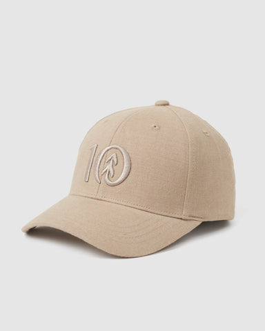 Tentree Logo Hemp Thicket Stretch Fit Hat - Khaki
