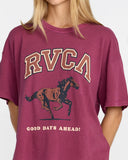 RVCA Women's Move On Boyfriend Tee - Mulberry