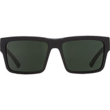 Spy Montana Sunglasses - Black Soft Matte - Happy Grey Green