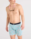 Saxx Vibe Xtra (2 Pack) Underwear - Drinko Flamingo/Black