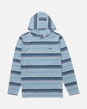 Salty Crew Mens Seaway UV Hoodie - Mineral Blue