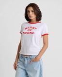 Volcom Women's BRK Up Ringer Tee - White
