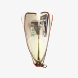 Thread Leather Zipper Wallet - Emmeline