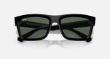 Ray-Ban Warren Sunglasses - Black W/ Dark Green