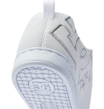 DC Womens Court Graffik Shoes - White/Silver