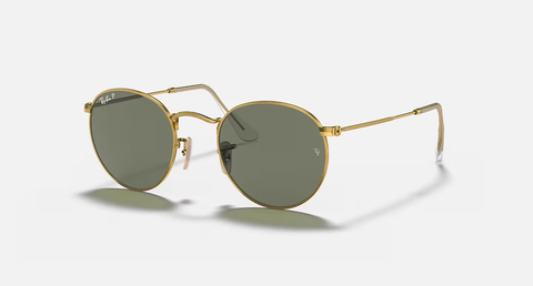 Ray-Ban Round Metal Sunglasses - Arista W/ G-15 Green
