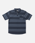 Salty Crew Mens Sundown Perforated Polo Shirt - Navy