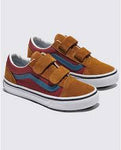 Vans Kids Old Skool V Shoes - Color Block Multi/True White