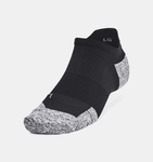 Under Armour Unisex UA ArmourDry® Run Cushion No Show Socks - Black / Pitch Gray / Reflective - 001