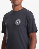 Volcom Mens Drain You Short Sleeve Tee - Washed Black Heather