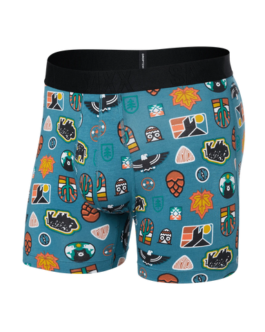 Saxx Droptemp™ Cooling Cotton Underwear - Outside Is In-Hydro Blue