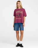 RVCA Women's Move On Boyfriend Tee - Mulberry