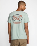 RVCA Mens Frond Script SS Tee - Blue Haze