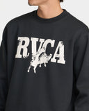 RVCA Mens Buck Crew Sweatshirt - Pirate Black