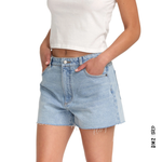 RVCA Womens Pacific Denim Shorts - Bleached Indigo