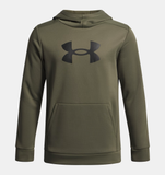 Under Armour Boys' Armour Fleece® Big Logo Hoodie - Marine OD Green / Black - 391