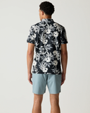 RVCA Mens Sport Vent Polo - Black Floral
