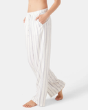 Roxy Women's After Surf Stripe Cover Up Pant - Egret