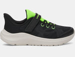 Under Armour Boys' GS UA Pursuit 4 AC Running Shoes - Black / Hyper Green - 005