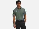 Under Armour Men's UA Playoff Team Stripe Polo - Forest Green / White - 301