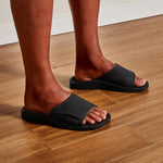 OluKai Mens Nalu Versatile Slide - Black