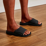 OluKai Mens Nalu Versatile Slide - Black