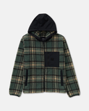 RVCA Mens Del Mar Sherpa Zip Hoodie - Balsam Green