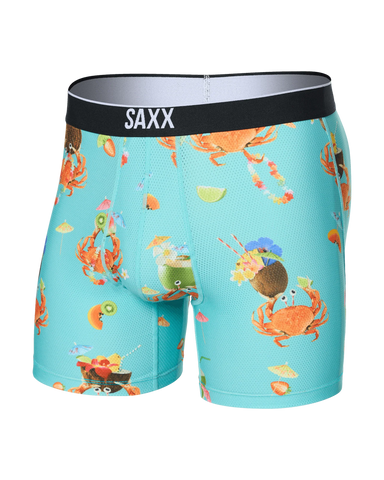 Saxx Volt Breathable Mesh Underwear - Crab Cocktail-Turquoise