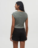 Tentree Women's Piper Regular Fit Scoop Neck T-Shirt - Agave Green